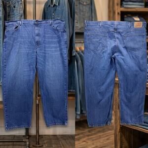 Levis 550 Relaxed Fit Stonewash Denim Jeans Mens 48x28 Big & Tall